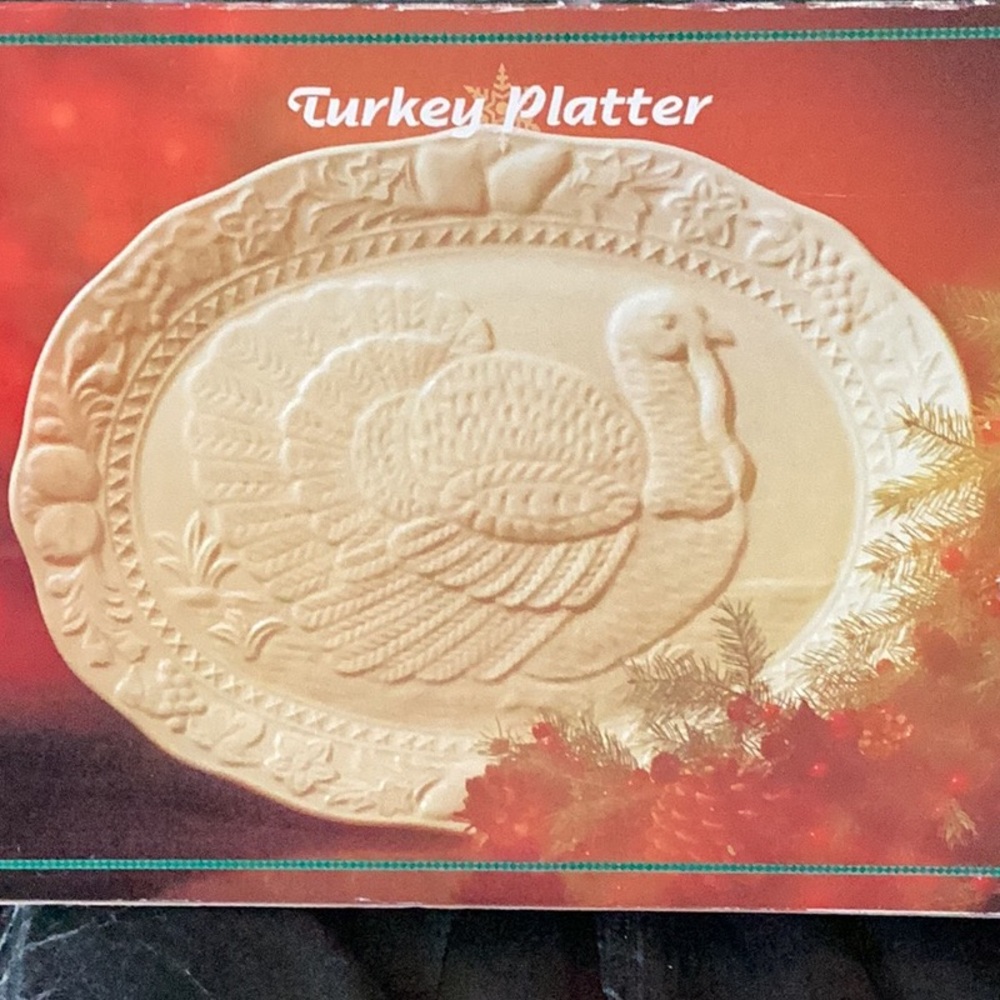 Ceramic  TURKEY PLATTER. NPLC